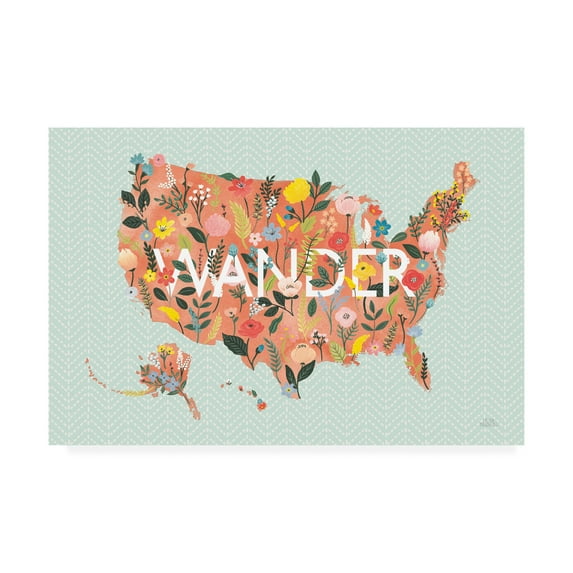 Trademark Fine Art 'Wild Garden USA' Canvas Art by Laura Marshall