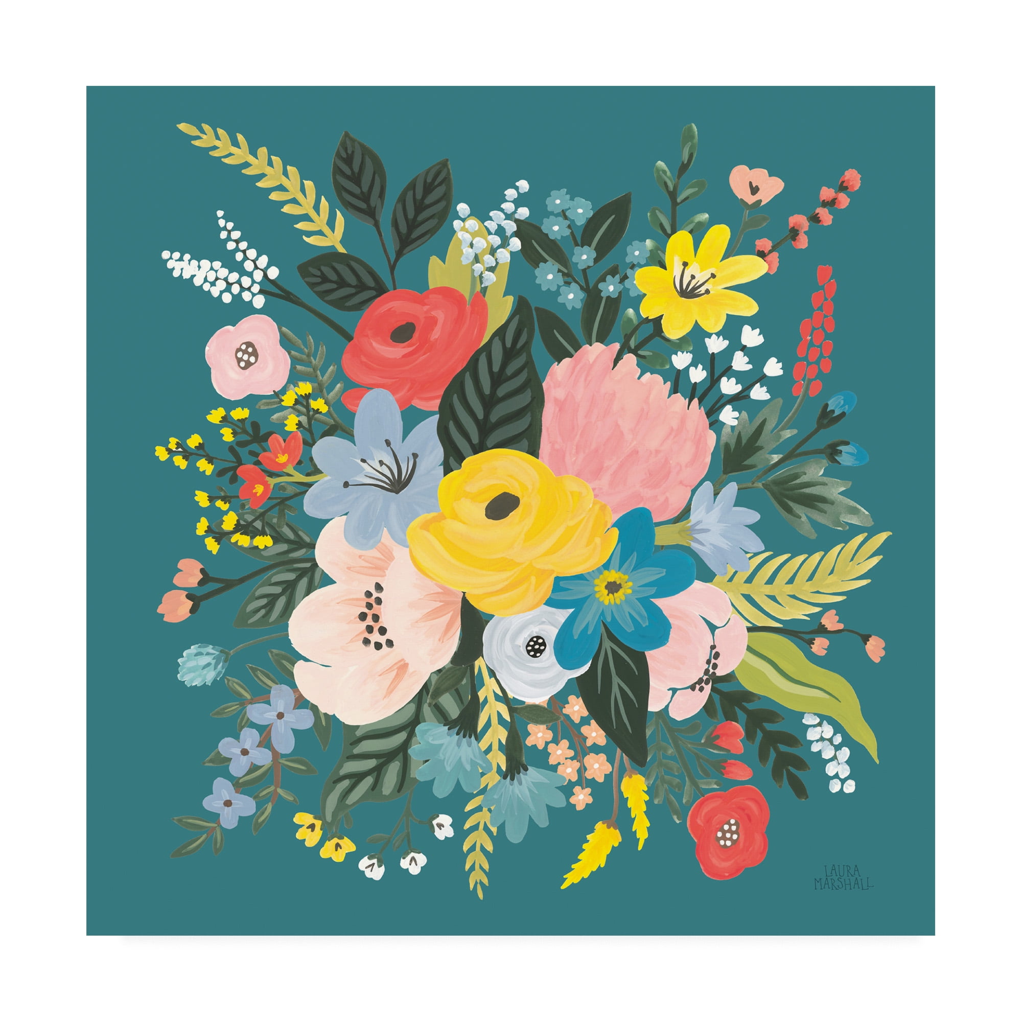 Trademark Fine Art 'Wild Garden VII' Canvas Art by Laura Marshall