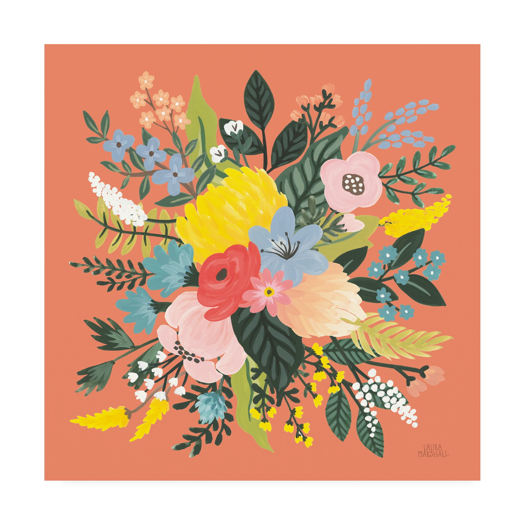 Trademark Fine Art 'Wild Garden VIII' Canvas Art by Laura Marshall