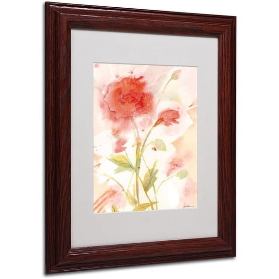 Trademark Fine Art 'Wild Rose' 16" x 20" Wood Frame Art (SG5660-W1620MF)