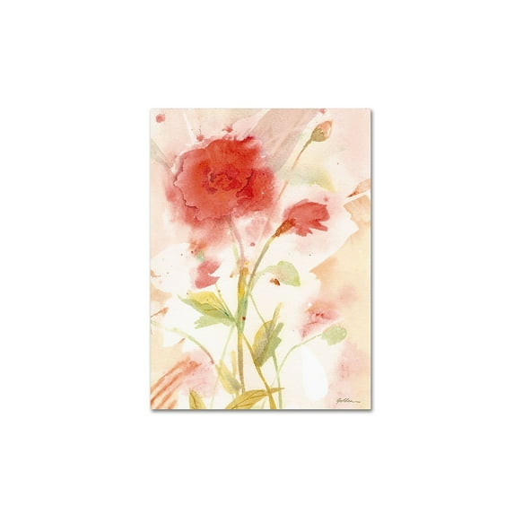 Trademark Fine Art "Wild Rose" Canvas Wall Art by Sheila Golden