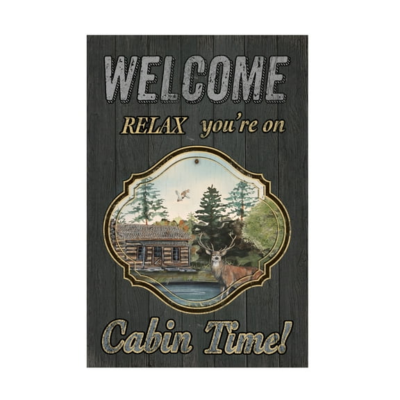 Trademark Fine Art 'Wilderness Lodge 18' Canvas Art by Jean Plout