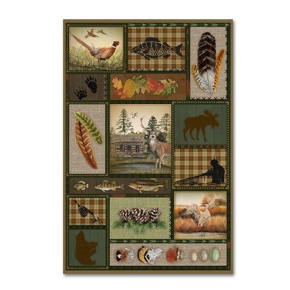 Trademark Fine Art 'Wilderness Lodge 19' Canvas Art by Jean Plout