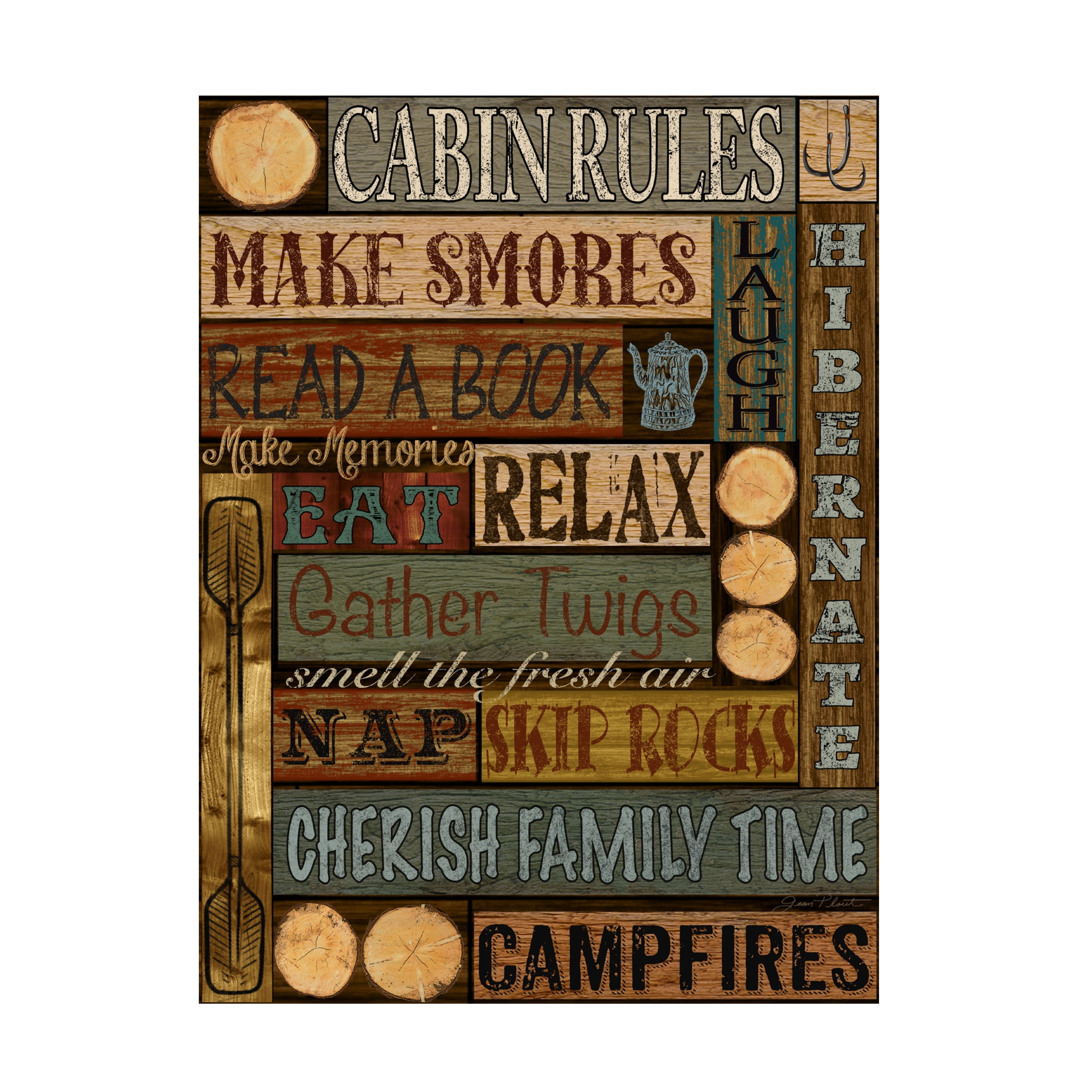 Trademark Fine Art 'Wilderness Lodge 20' Canvas Art by Jean Plout
