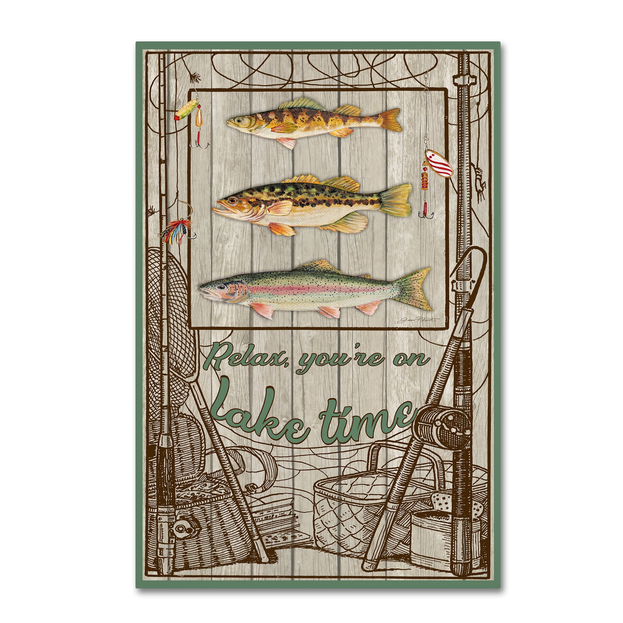 Trademark Fine Art 'Wilderness Lodge 21' Canvas Art by Jean Plout