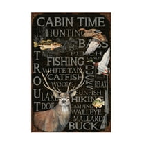 Trademark Fine Art 'Wilderness Lodge 24' Canvas Art by Jean Plout