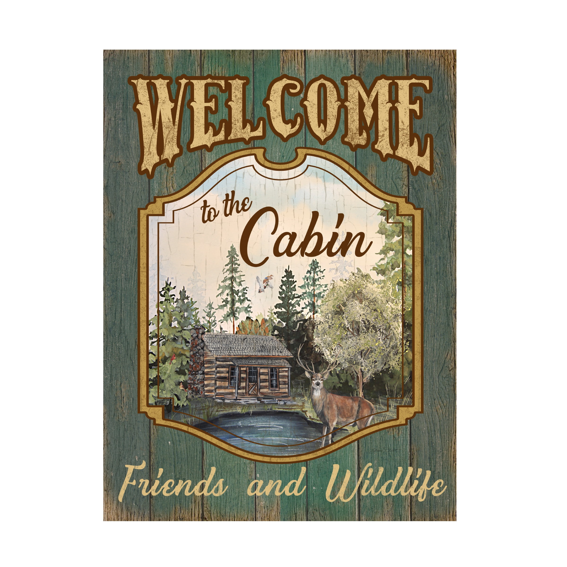 Trademark Fine Art 'Wilderness Lodge 25' Canvas Art by Jean Plout