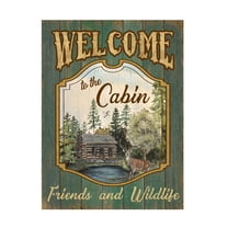 Trademark Fine Art 'Wilderness Lodge 25' Canvas Art by Jean Plout