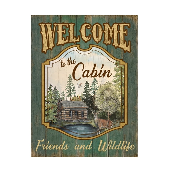 Trademark Fine Art 'Wilderness Lodge 25' Canvas Art by Jean Plout