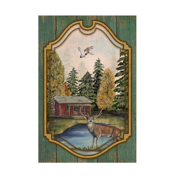 Trademark Fine Art 'Wilderness Lodge 28' Canvas Art by Jean Plout