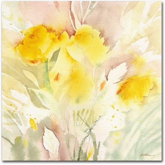 Trademark Fine Art "Wildflower Memory" Canvas Art by Sheila Golden