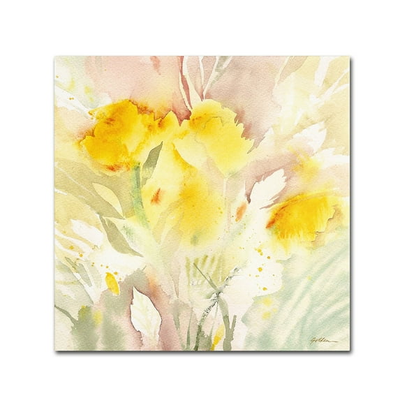 Trademark Fine Art "Wildflower Memory" Canvas Art by Sheila Golden
