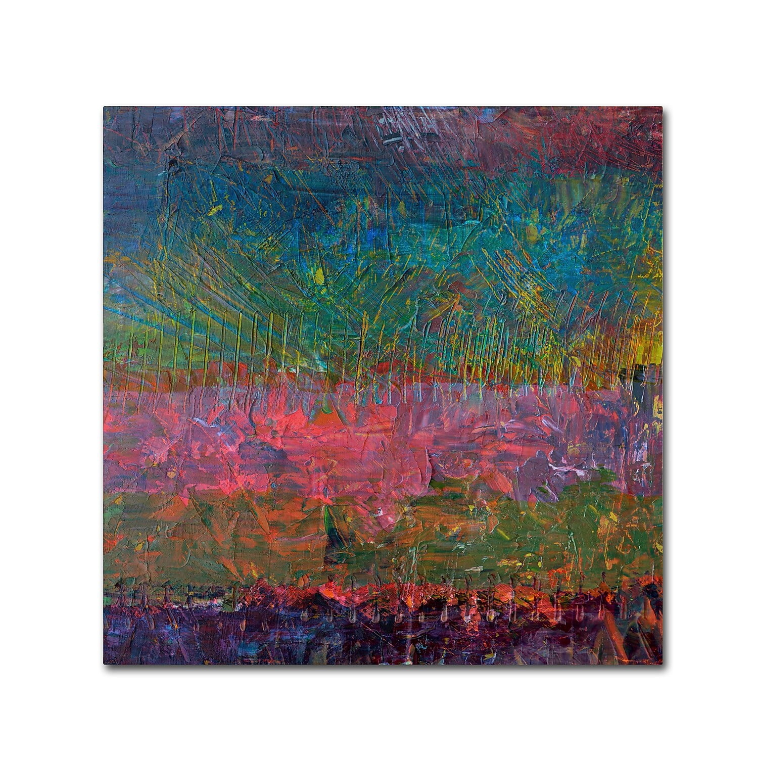 Trademark Fine Art "Wildflowers" Canvas Art by Michelle Calkins