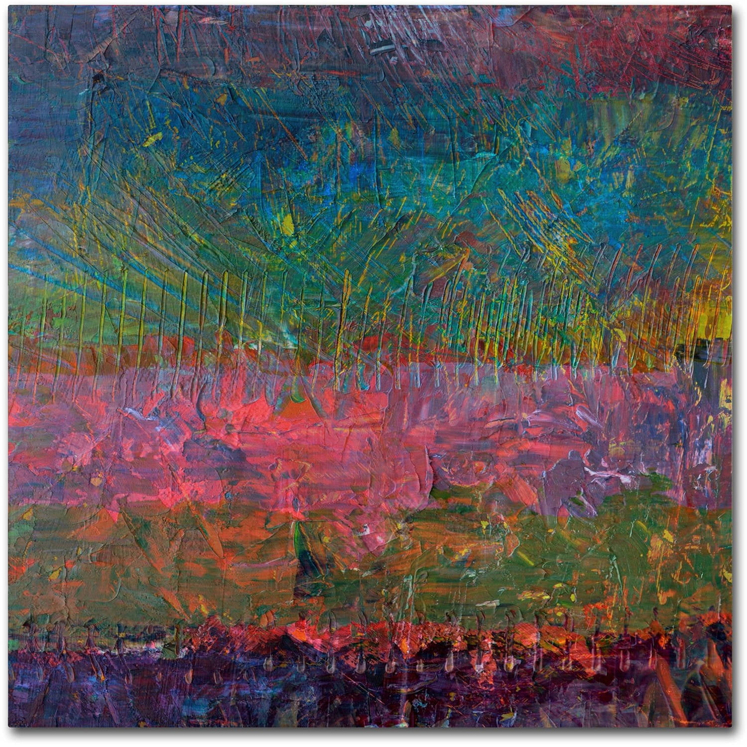 Trademark Fine Art "Wildflowers" Canvas Art by Michelle Calkins