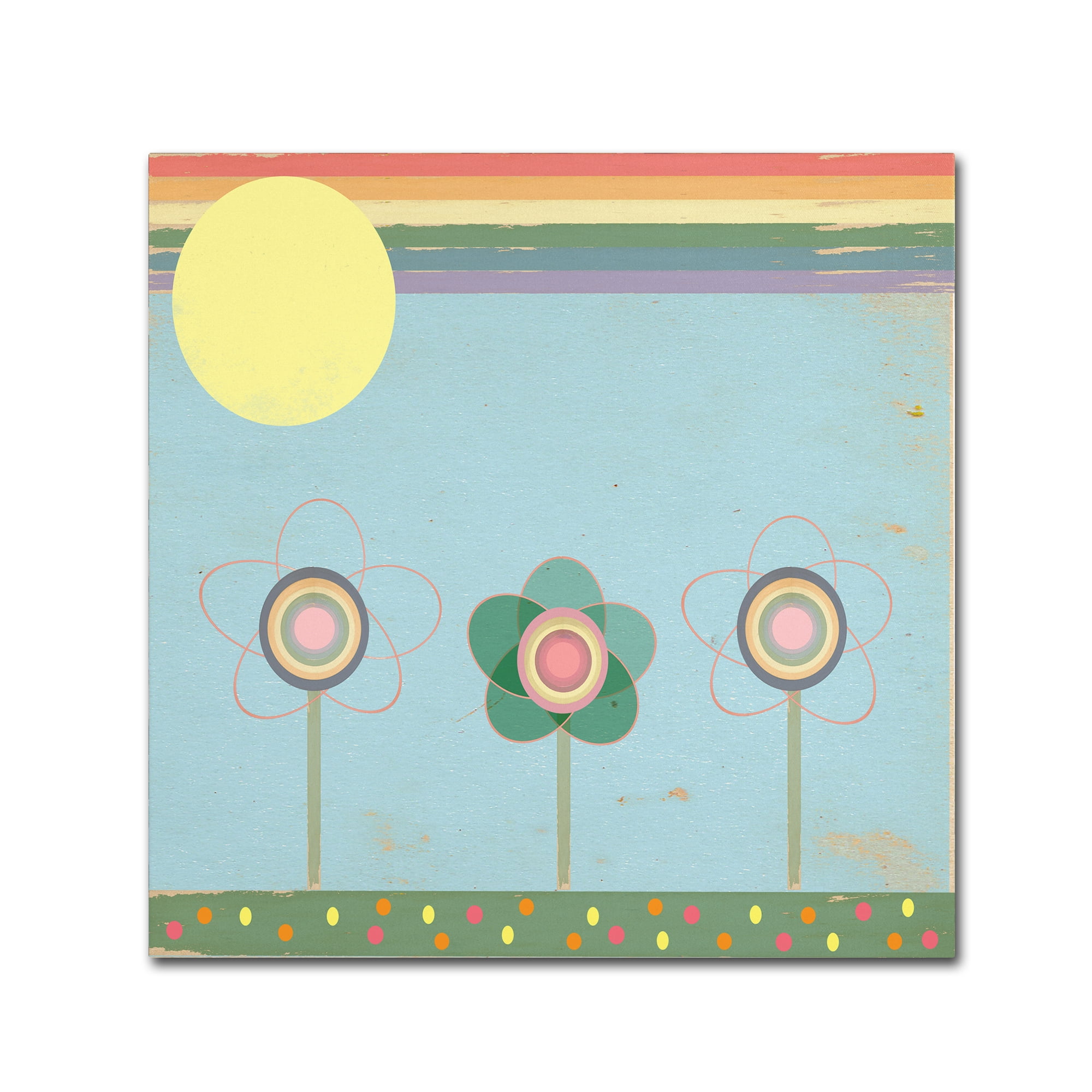 Trademark Fine Art 'Wildflowers In The Sun' Canvas Art by Tammy Kushnir