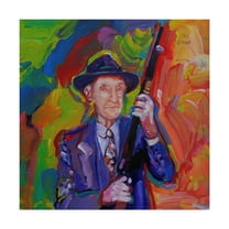 Trademark Fine Art 'William Burroughs' Canvas Art by Howie Green