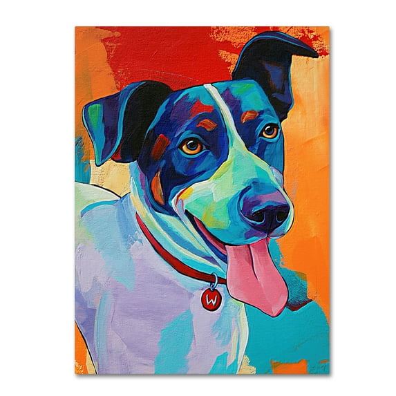 Trademark Fine Art 'Willie Terrier Dog' Canvas Art by Corina St. Martin