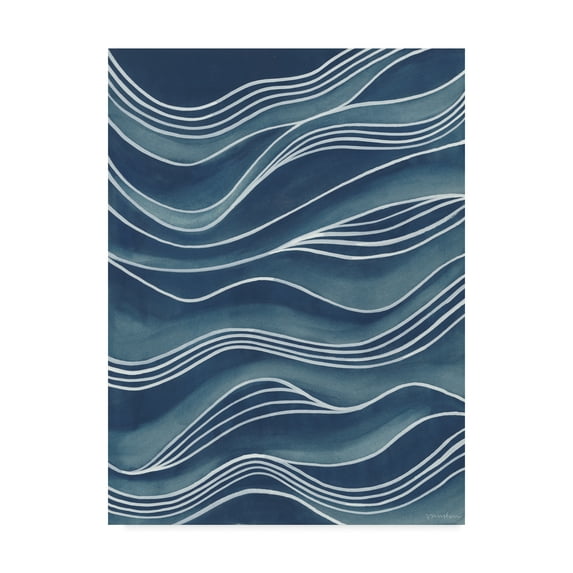 Trademark Fine Art 'Wind And Waves II' Canvas Art by Vanna Lam