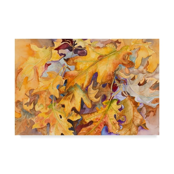 Trademark Fine Art 'Windblown Leaves' Canvas Art by Joanne Porter