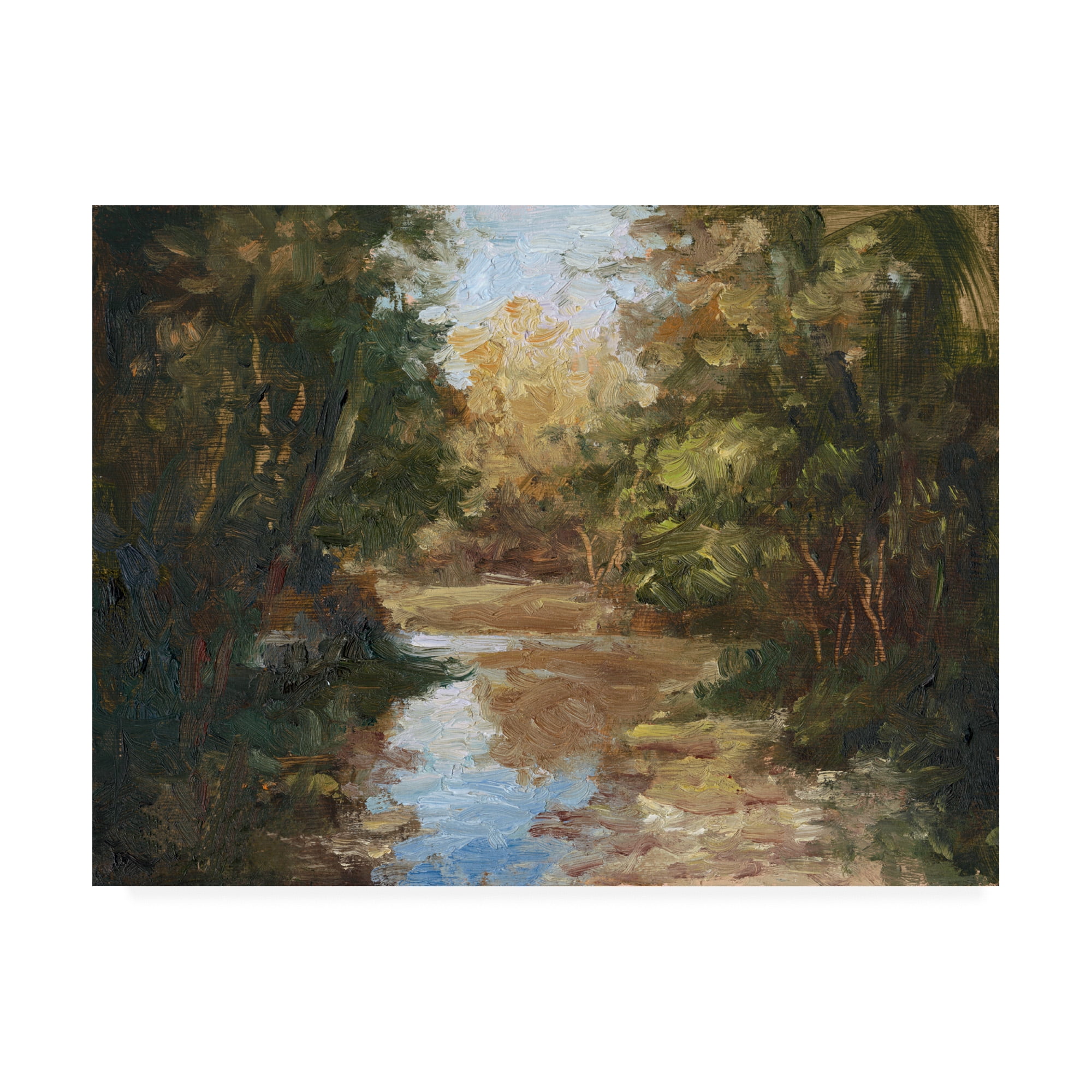 Trademark Fine Art 'Winding River' Canvas Art by Mary Jean Weber