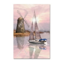 Trademark Fine Art 'Windmill on the Marsh' Canvas Art by The Macneil Studio