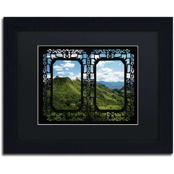Trademark Fine Art "Window Wall" Canvas Art by Philippe Hugonnard, Black Matte, Black Frame