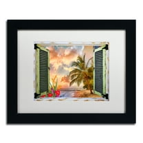 Trademark Fine Art 'Window to Paradise IV' Matted Framed Art by Leo Kelly