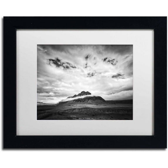 Trademark Fine Art 'Windy Morning' Canvas Art by Philippe Sainte-Laudy, White Matte, Black Frame