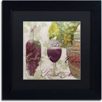 Trademark Fine Art "Wine Cellar I" Canvas Art by Color Bakery Black Matte, Black Frame