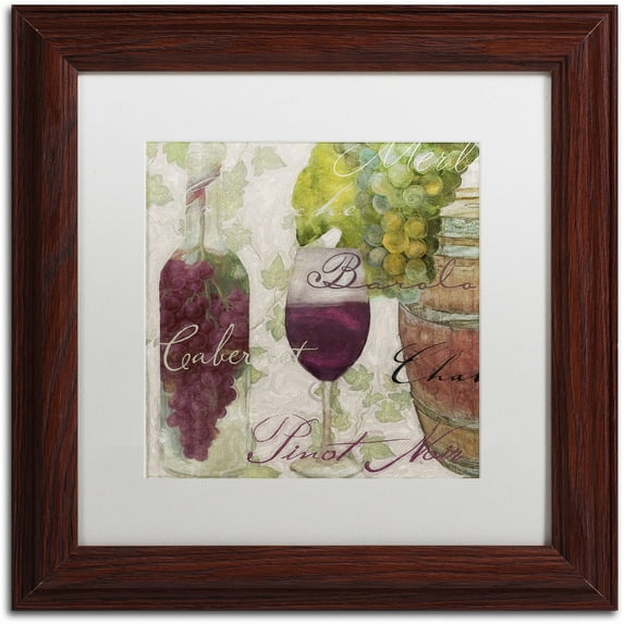Trademark Fine Art "Wine Cellar I" Canvas Art by Color Bakery White Matte, Wood Frame