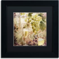 Trademark Fine Art "Wine Country I" Canvas Art by Color Bakery Black Matte, Black Frame