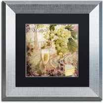 Trademark Fine Art "Wine Country I" Canvas Art by Color Bakery Black Matte, Silver Frame