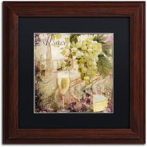 Trademark Fine Art "Wine Country I" Canvas Art by Color Bakery Black Matte, Wood Frame
