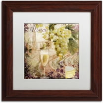 Trademark Fine Art "Wine Country I" Canvas Art by Color Bakery White Matte, Wood Frame