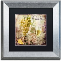 Trademark Fine Art "Wine Country V" Canvas Art by Color Bakery Black Matte, Silver Frame