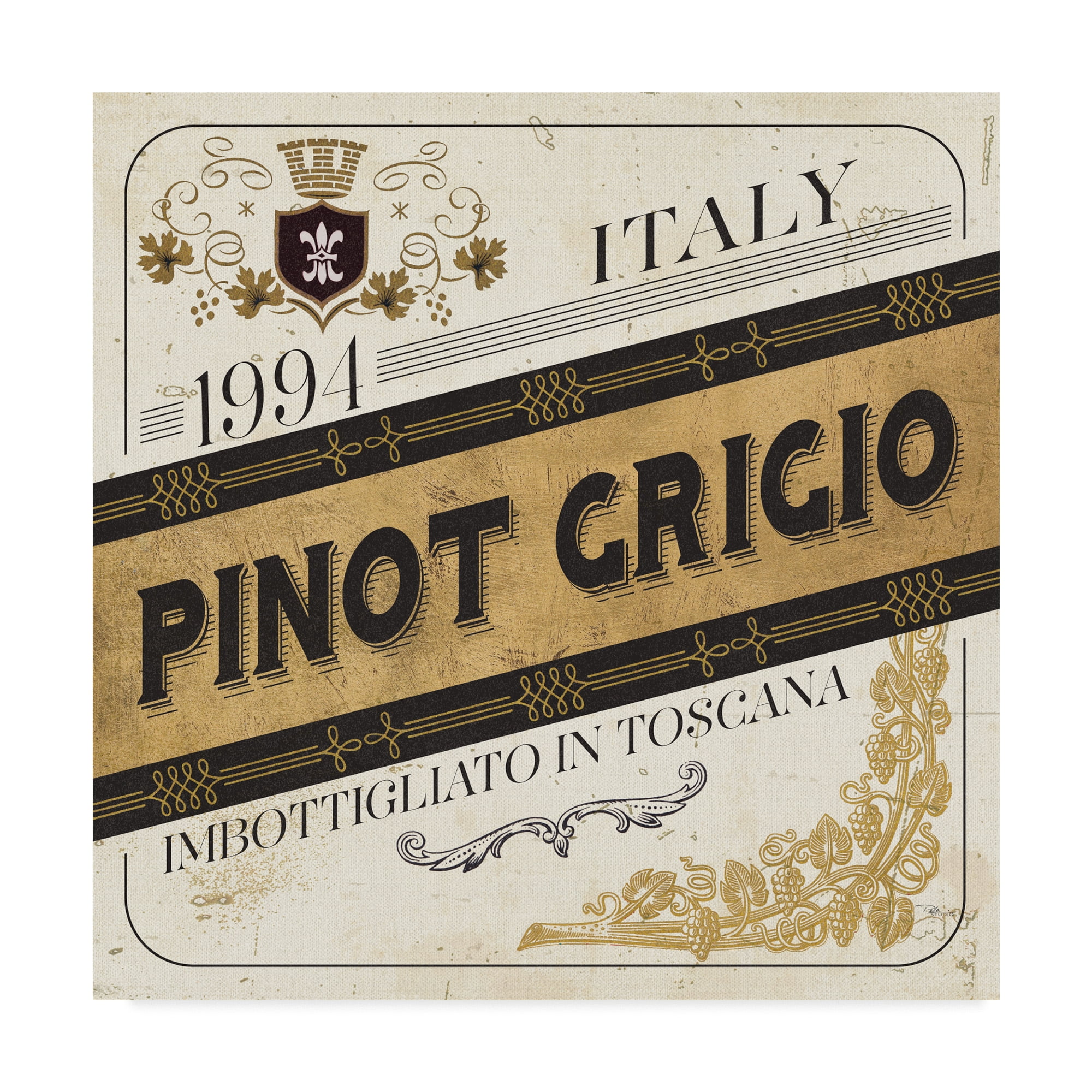 Trademark Fine Art 'Wine Labels IV' Canvas Art by Pela Studio