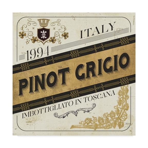 Trademark Fine Art 'Wine Labels IV' Canvas Art by Pela Studio