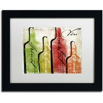 Trademark Fine Art "Wine Tasting I" Canvas Art by Color Bakery White Matte, Black Frame