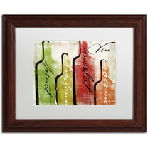 Trademark Fine Art "Wine Tasting I" Canvas Art by Color Bakery White Matte, Wood Frame