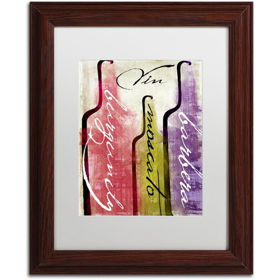 Trademark Fine Art "Wine Tasting II" Canvas Art by Color Bakery White Matte, Wood Frame