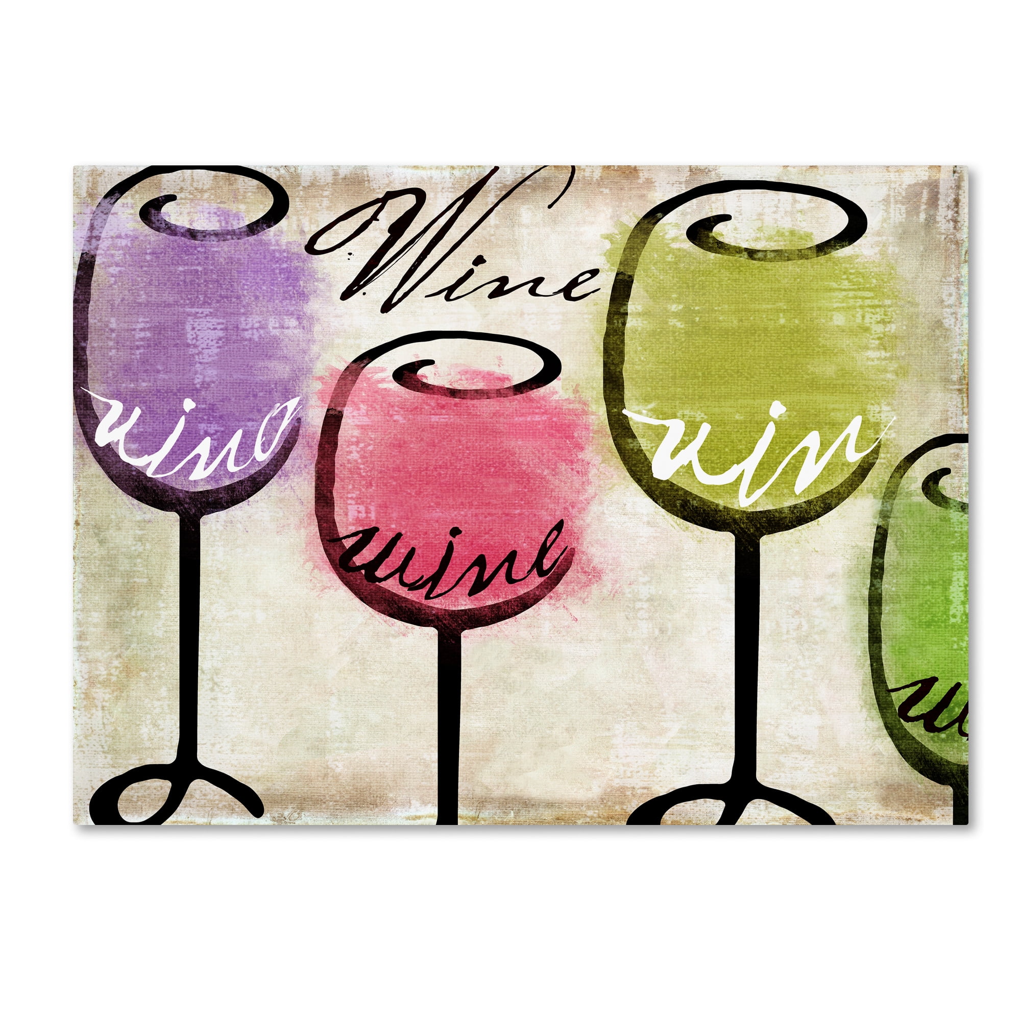 Trademark Fine Art "Wine Tasting III" Canvas Art by Color Bakery