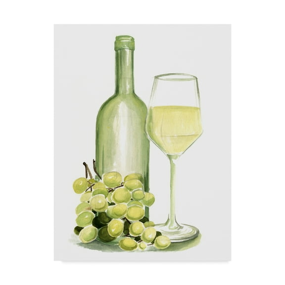 Trademark Fine Art 'Wine Watercolor II' Canvas Art by Jennifer Paxton Parker