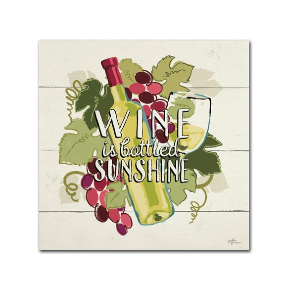 Trademark Fine Art 'Wine and Friends IV' Canvas Art by Janelle Penner