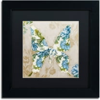 Trademark Fine Art "Winged Tapestry I" Canvas Art by Color Bakery Black Matte, Black Frame