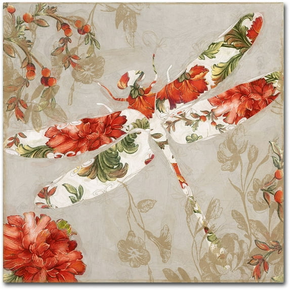 Trademark Fine Art "Winged Tapestry III" Canvas Art by Color Bakery