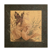 Trademark Fine Art 'Winged nymph blowing amongst reeds' Canvas Art by Alexandre de Riquer