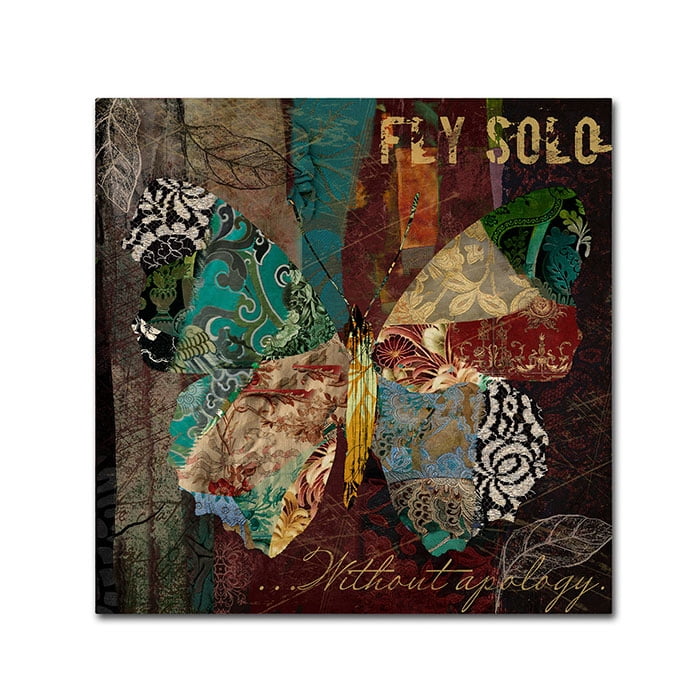 Trademark Fine Art "Winging It I" Canvas Art by Color Bakery