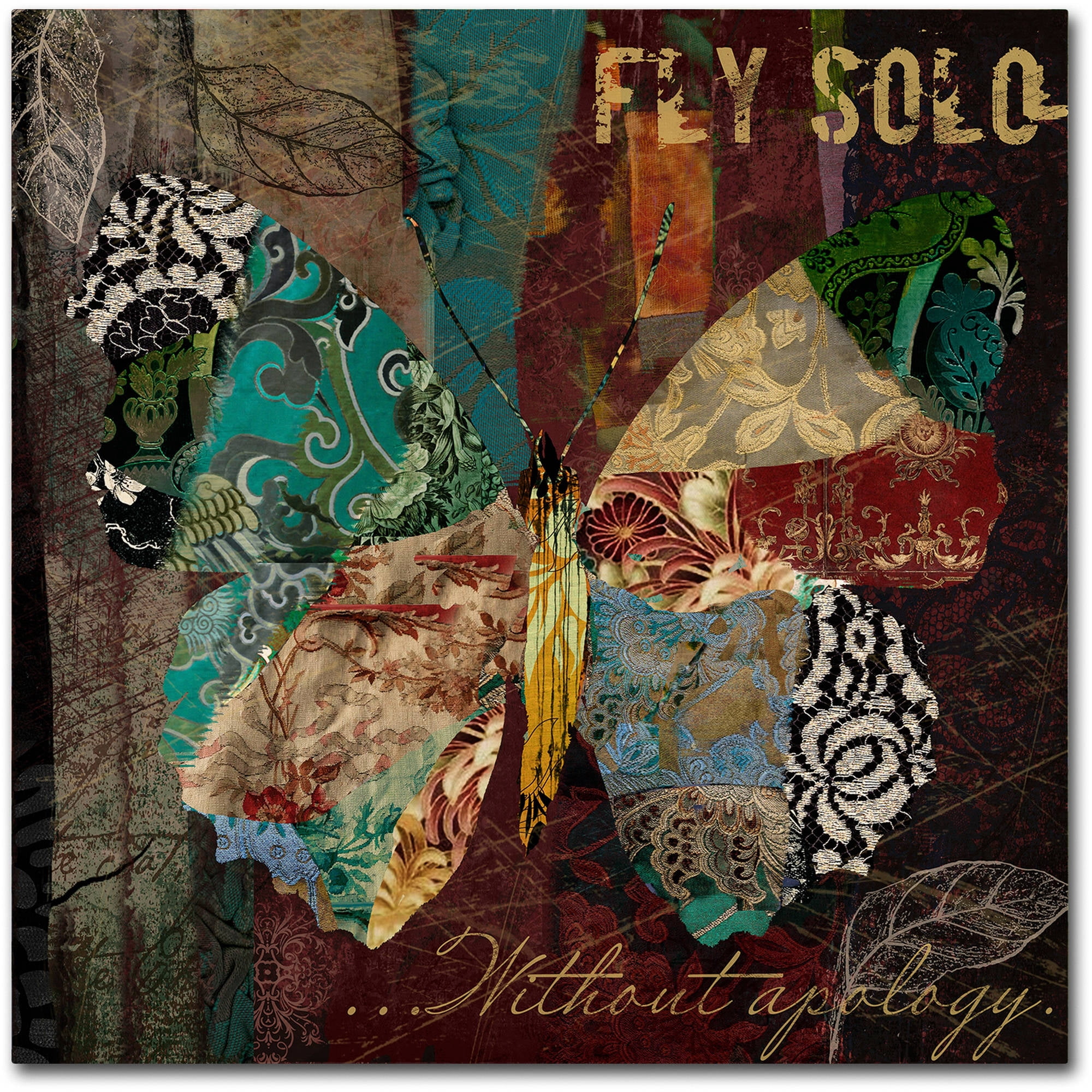 Trademark Fine Art "Winging It I" Canvas Art by Color Bakery