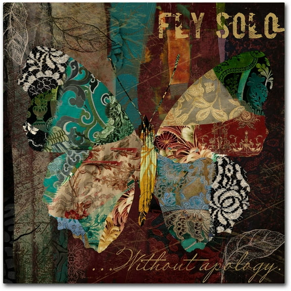 Trademark Fine Art "Winging It I" Canvas Art by Color Bakery