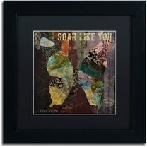 Trademark Fine Art "Winging It II" Canvas Art by Color Bakery Black Matte, Black Frame